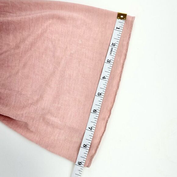 Chaser cold shoulder distressed bell sleeve rose pink top shirt XS - Picture 11 of 12